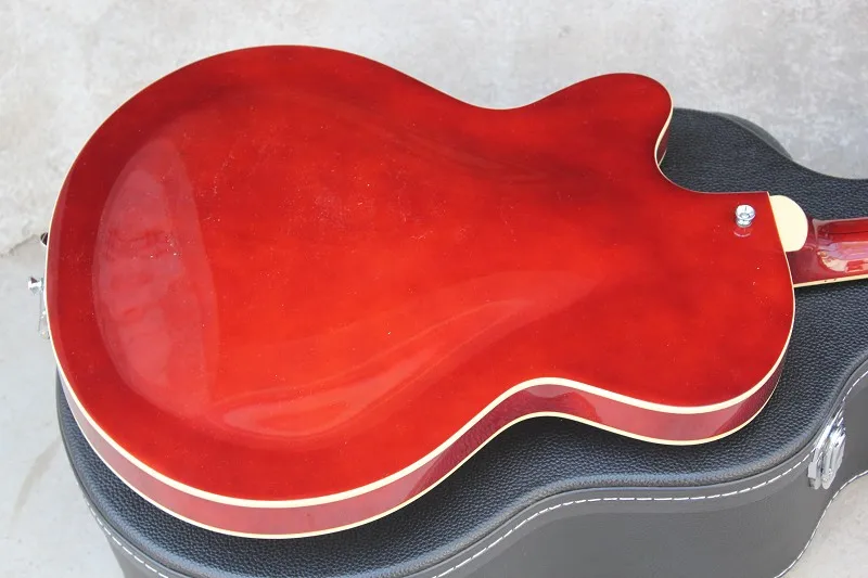 Бесплатная доставка Tennessee rose Gretsch 6120 полуполый корпус винно-красная