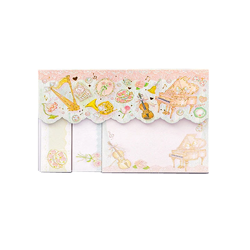 24packs/lot kawaii cartoon sticky note DIY mulifunction memo sticker removable adhesive paper sticker marker wholesale - Цвет: Violin