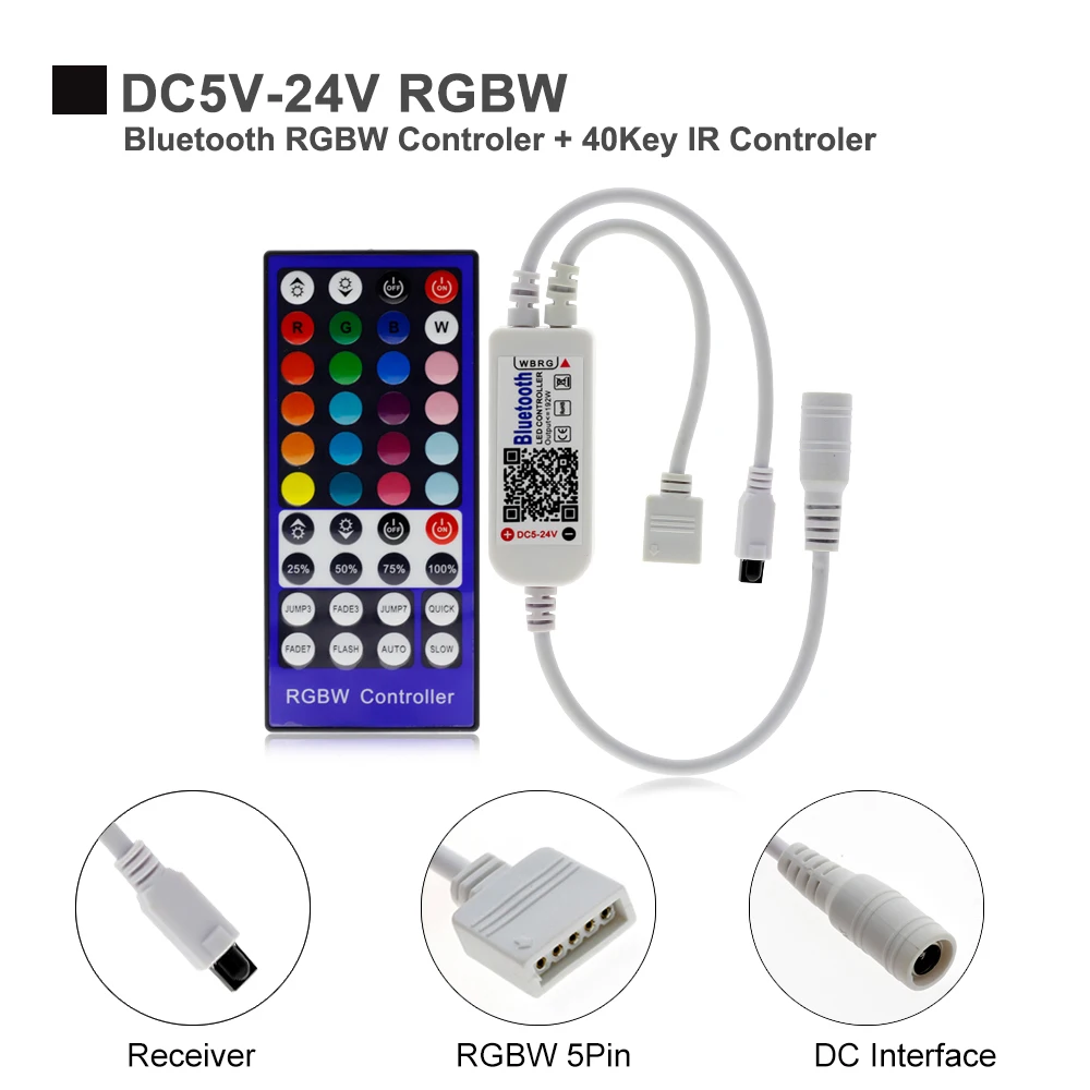 DC5V-24V Bluetooth RGB RGBW светодиодный контроллер IOS/Android APP Bluetooth RGB контроллер для RGB RGBW светодиодные ленты