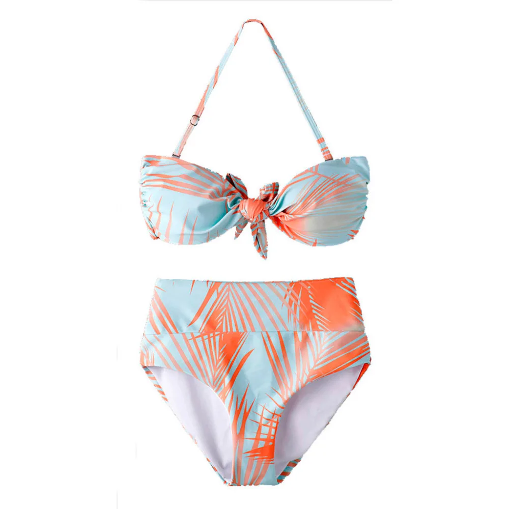 Женский купальник со стразами salidas de playa para mujer летний с цветочным принтом
