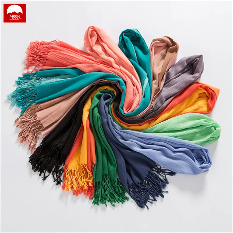 Высококачественная Женская мода 2018 длинный женский платок на голову для женщин