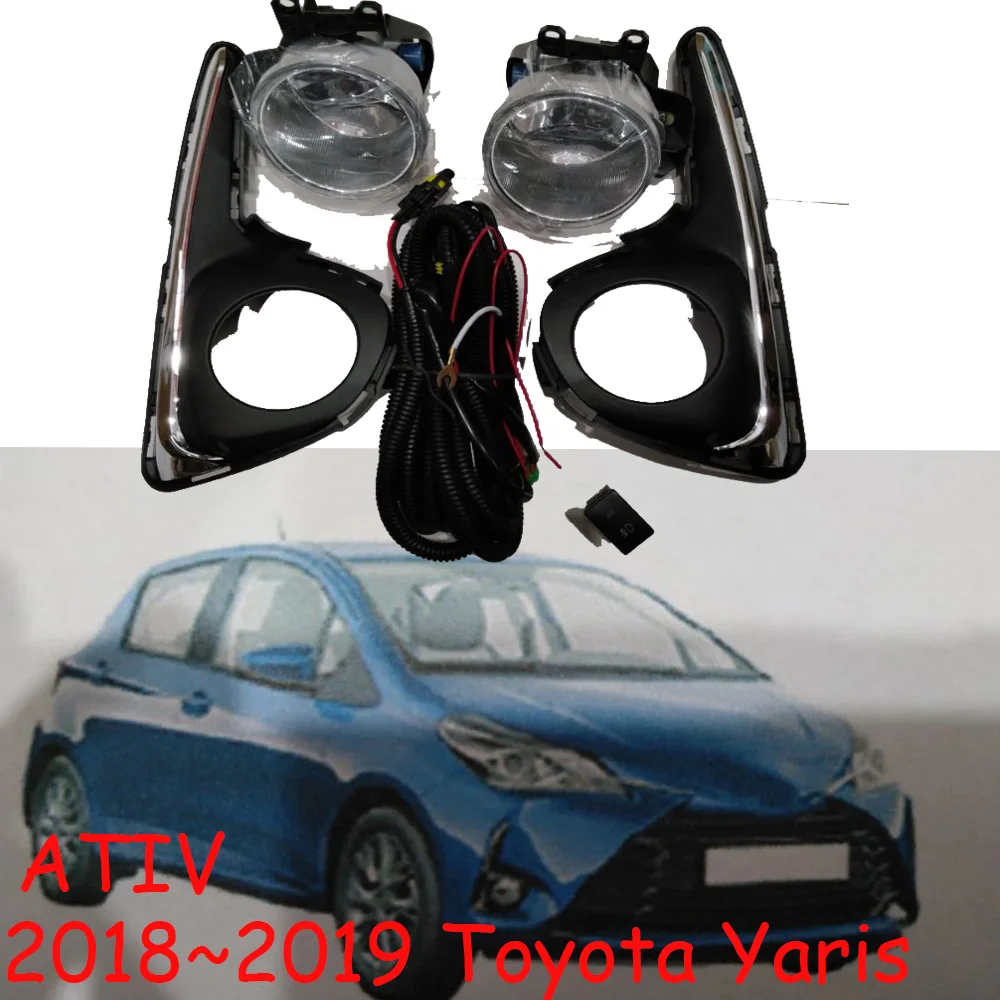 Автомобильный БАМПЕР фара для Toyota yaris противотуманная фара ATIV Swith вкл/выкл автомобильные аксессуары дневной свет yaris L противотуманная фара
