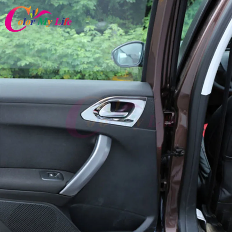 4 шт. автомобильные наклейки для Peugeot 2008 2014 2017|auto accessories|car chromestickers cover |