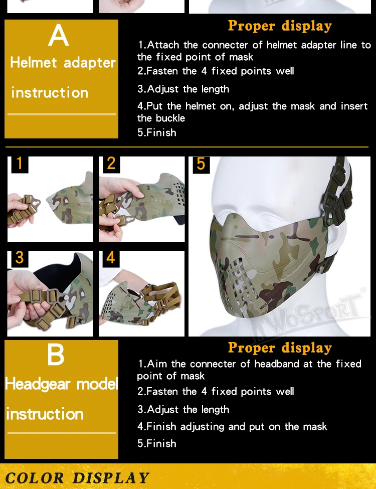 Tactical Paintball Masks Safety Outdoor Sports Half Face Hunting Shooting Mask Men Women Airsoft Protective Military Army Masks