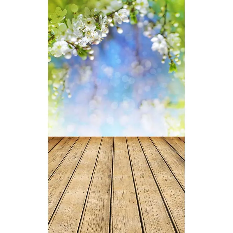 

MEHOFOTO Vinyl Photography Backdrops Flowers and wood floors Computer printed Valentine's Day and Wedding Backdrops F-1020