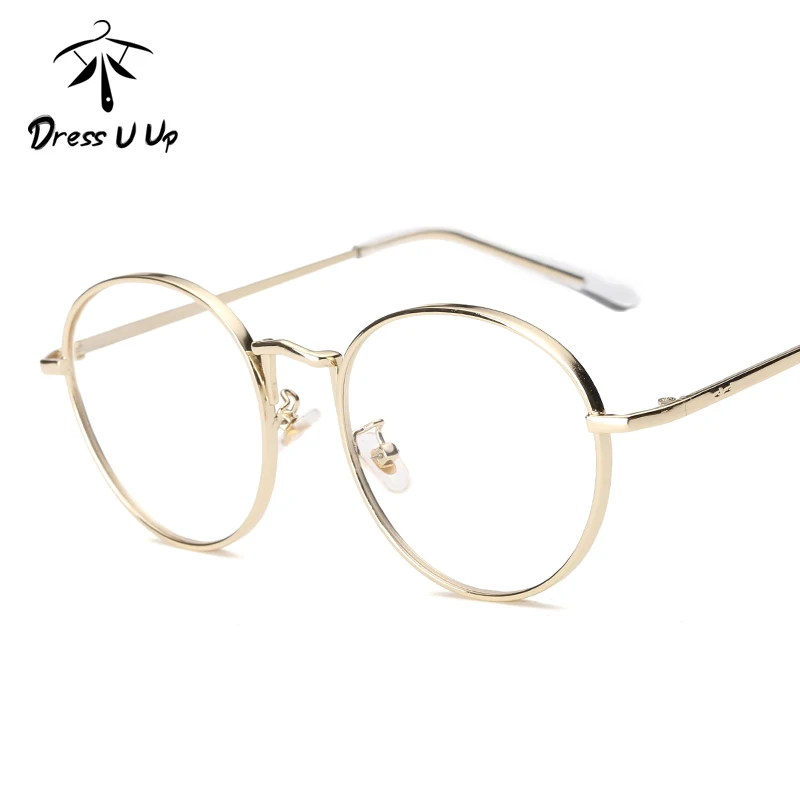 DRESSUUP новейшие винтажные стильные прозрачные очки из сплава, оправа для мужчин и женщин, очки с оптической оправой, очки Oculos Femininos Gafas
