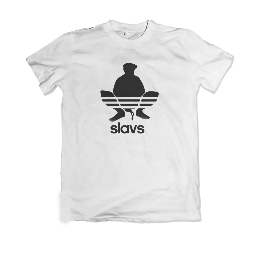 Мужская футболка в стиле хип хоп Slavs Funny Meme Slav Humour Festival Cyka Blyat Parody Squat Повседневная