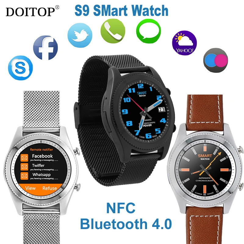 DOITOP умные часы NFC MTK2502C монитор сердечного ритма Bluetooth 4,0 Смарт часы наручные часы браслет носимые устройства для iOS Android