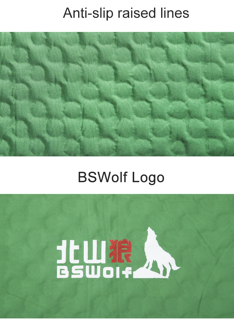 BSWolf Открытый Кемпинг коврики Двойные люди ПВХ надувная Автоматическая подушка надувной матрас для палатки Влагонепроницаемая прокладка мягкая