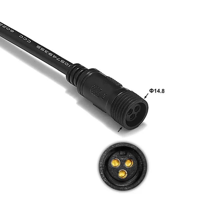 100 пар 2 3 4 5 Pin водонепроницаемый разъем питания кабель 0 мм провода для WS2811 LED