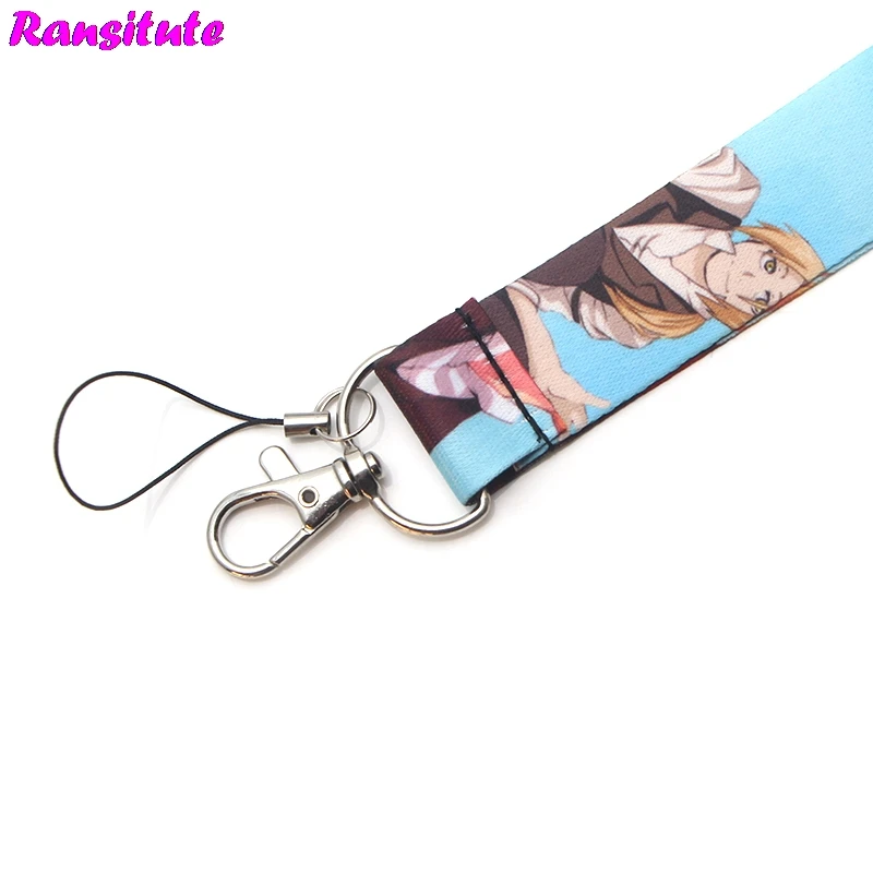 Ransiture R324 аниме Стальной Алхимик ремешок для шеи ключей ID карта мобильный телефон