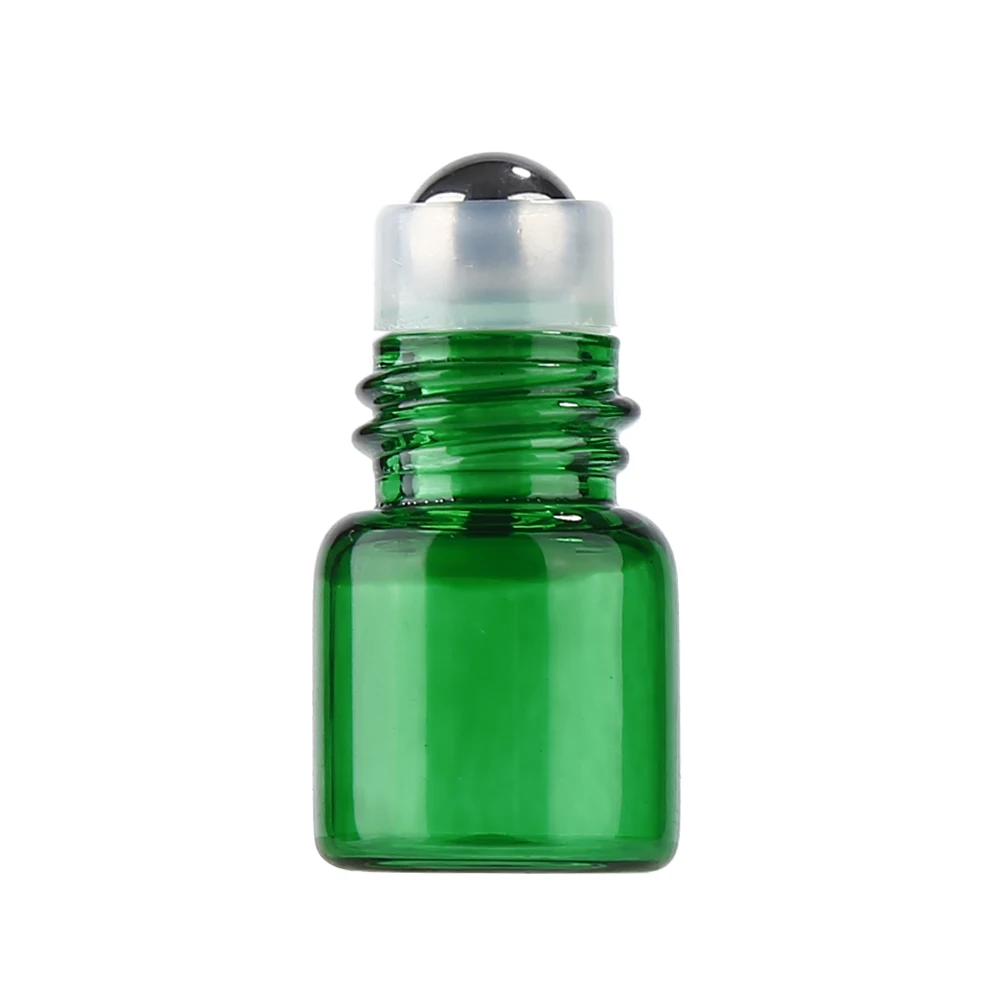 1ml transparent drag 1 мл/2 мл портативный пустой многоразовый стеклянный контейнер ролл на бутылке с пластиковой крышкой для эфирного масла духи аромат в путешествии - Цвет: 1ml transparent drag