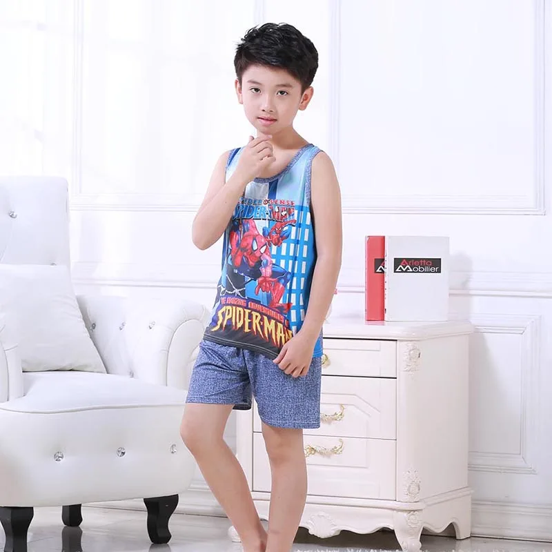 A % A949 летняя детская одежда для отдыха маленьких мальчиков и девочек костюм с