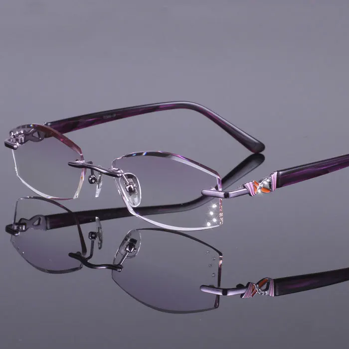 Новинка 2019 настоящие однотонные оправы для очков оправа женщин с алмазной