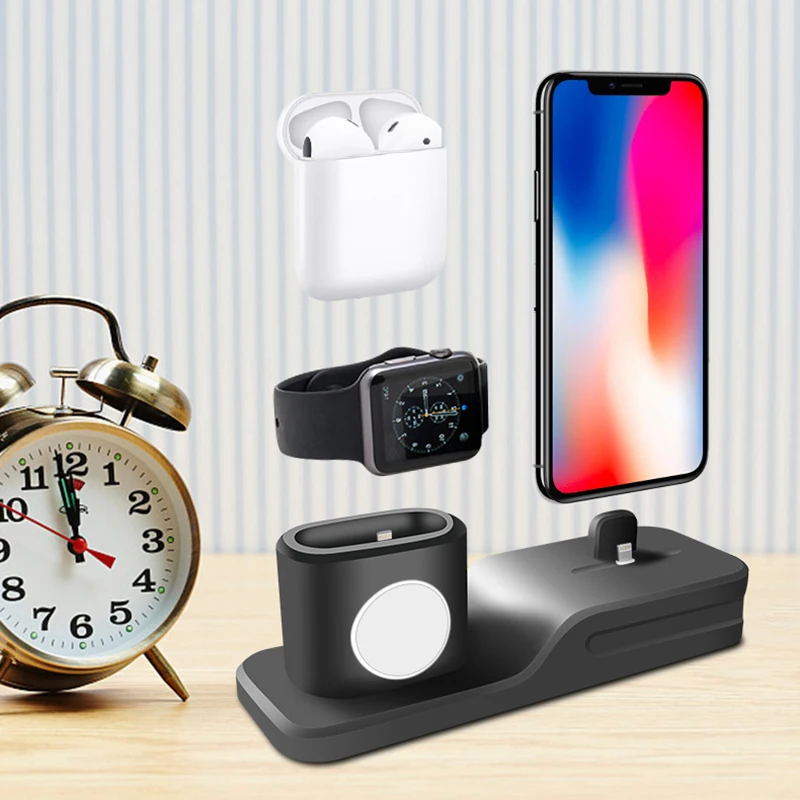 3 в 1 мобильный телефон зарядное устройство держатель кабель коробка для хранения