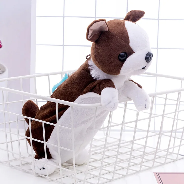 Kawaii плюшевый чехол-карандаш с собачкой, милый пенал для карандашей, канцелярский мешочек, сумка для хранения ручек для детей, игрушка, подарок, школьные принадлежности Zakka - Цвет: 4