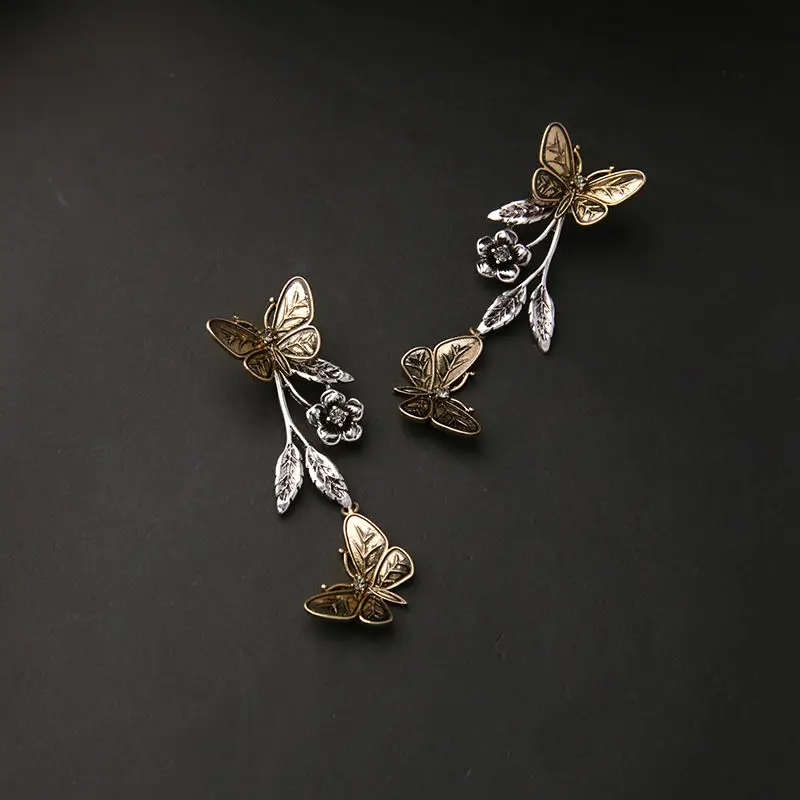 Корейские креативные серьги ручной работы по оптовой цене Винтажные с розами