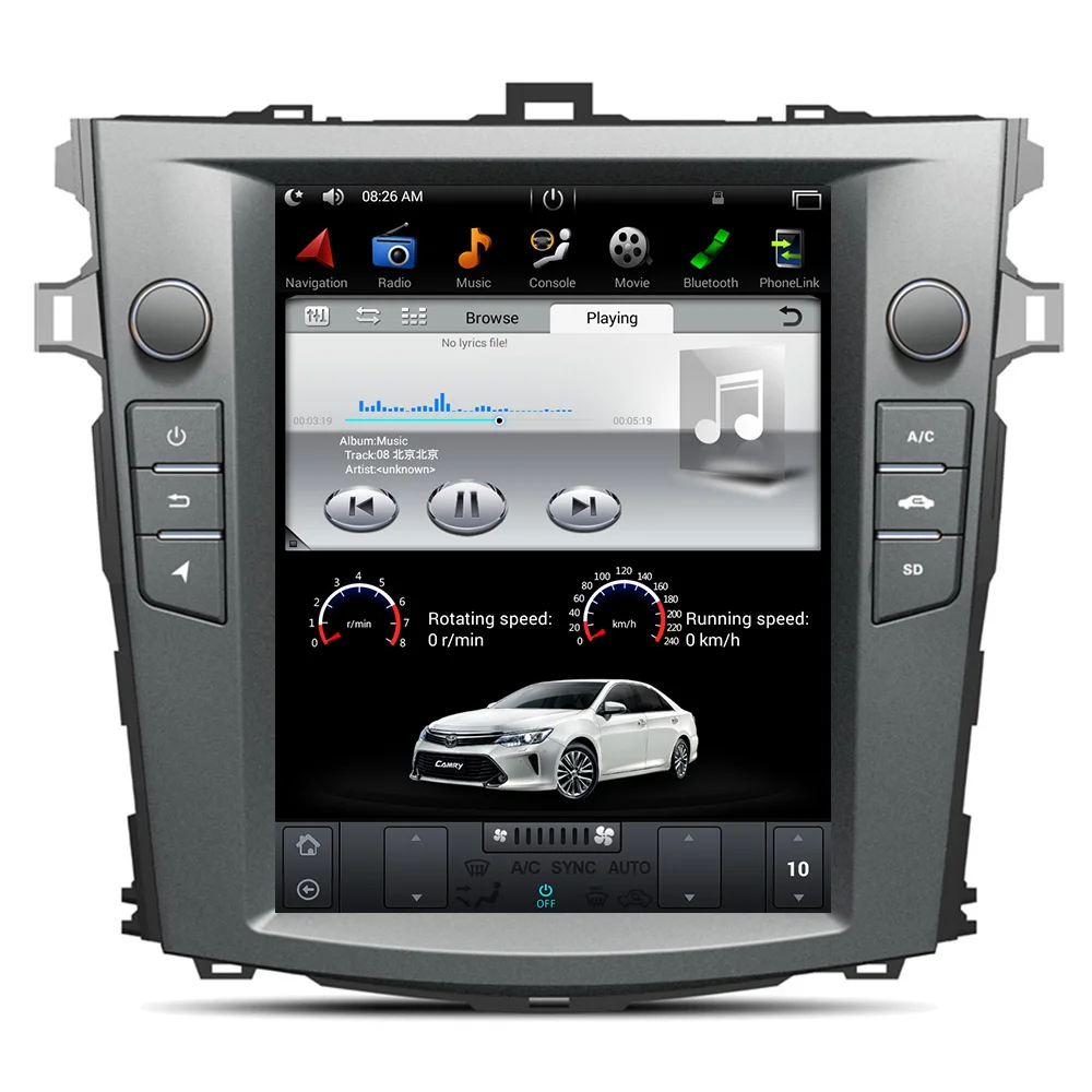 Автомобильный DVD плеер 10 4 дюйма в стиле Tesla Android стерео GPS навигация головное