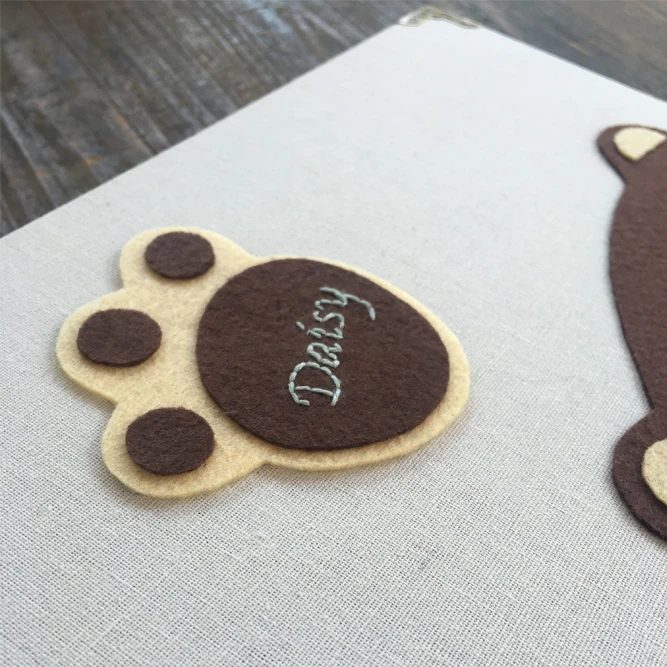 А4 горизонтальная льняная крышка индивидуальная вышивка семейный Мемориал