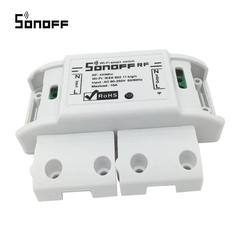 Интеллектуальный выключатель света Sonoff RF интеллектуальный пульт дистанционного управления Управление Wifi светильник переключатель, RF 433 МГц RF пульт Управление распределительного вала Набор инструментов умный дом работы с Alexa 220 V/10A/2200 w