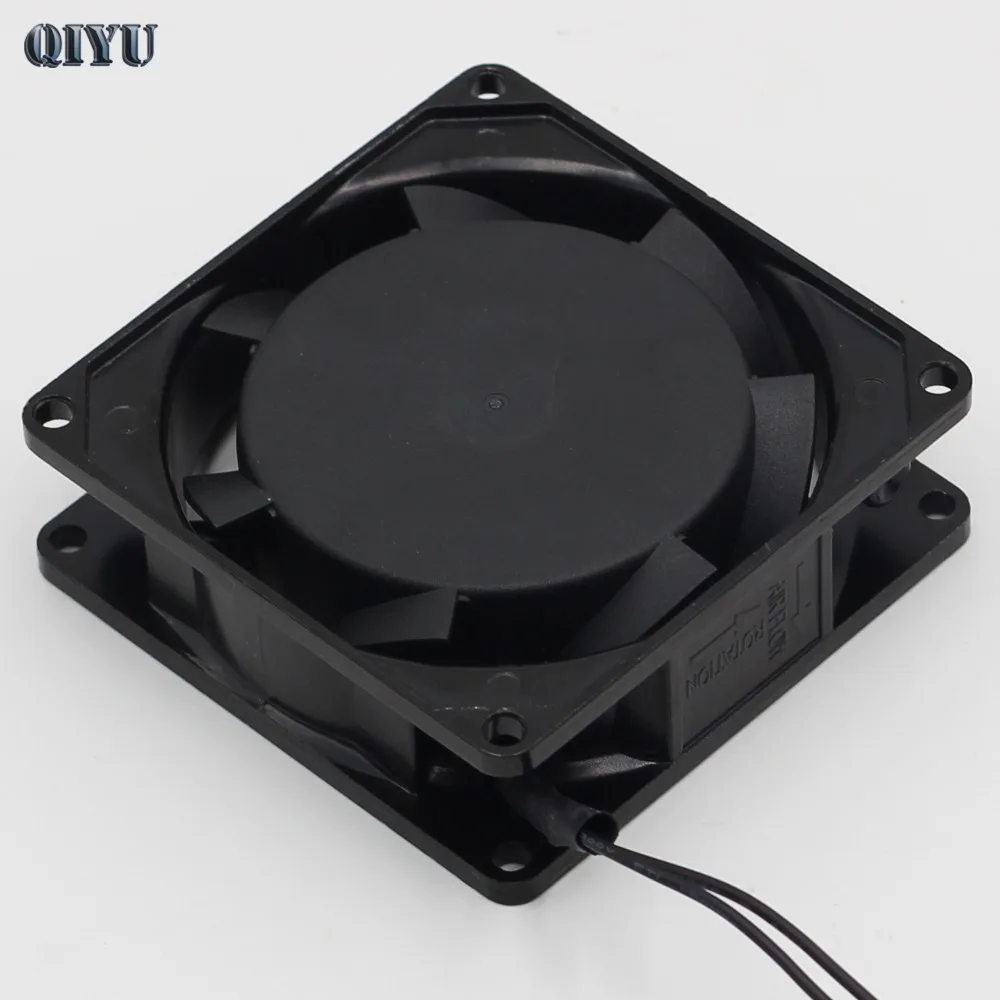 AC 220 V/240 V QY8025HBL2 воздуходувка вентиляционный Вентилятор охлаждения 8 см осевой вентилятор потока, промышленный вытяжной вентилятор, два подшипника