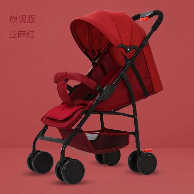 Детская коляска carrinho de bebe bebek arabasi kinderwgen cochecito bebe прогулочная коляска - Цвет: Темно-синий