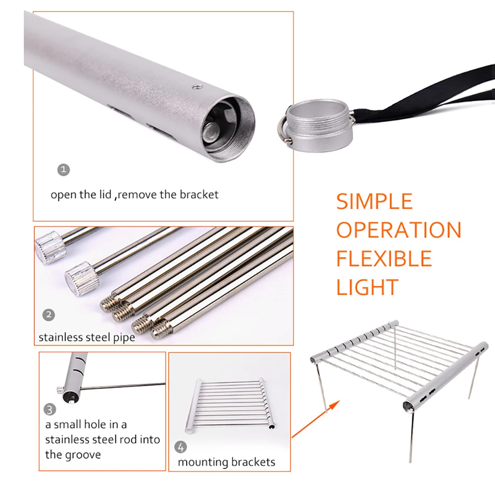 Портативный Пикник барбекю уголь грили для барбекю и Щепка открытый нержавеющая сталь Пешие прогулки уголь Кемпинг Гриль