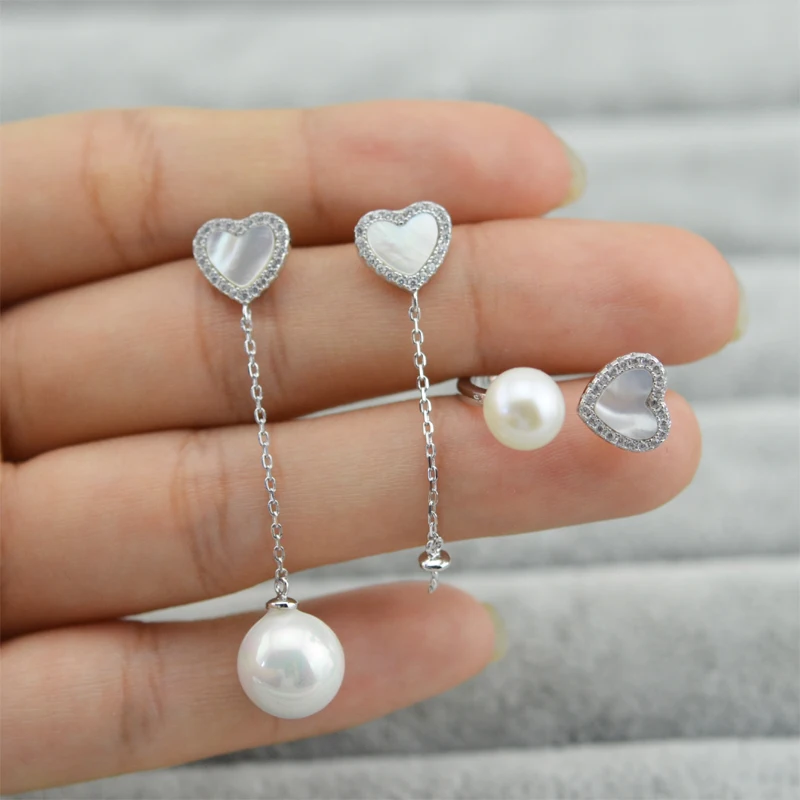 Набор украшений из двух частей сережки стерлингового серебра S925 пробы в виде