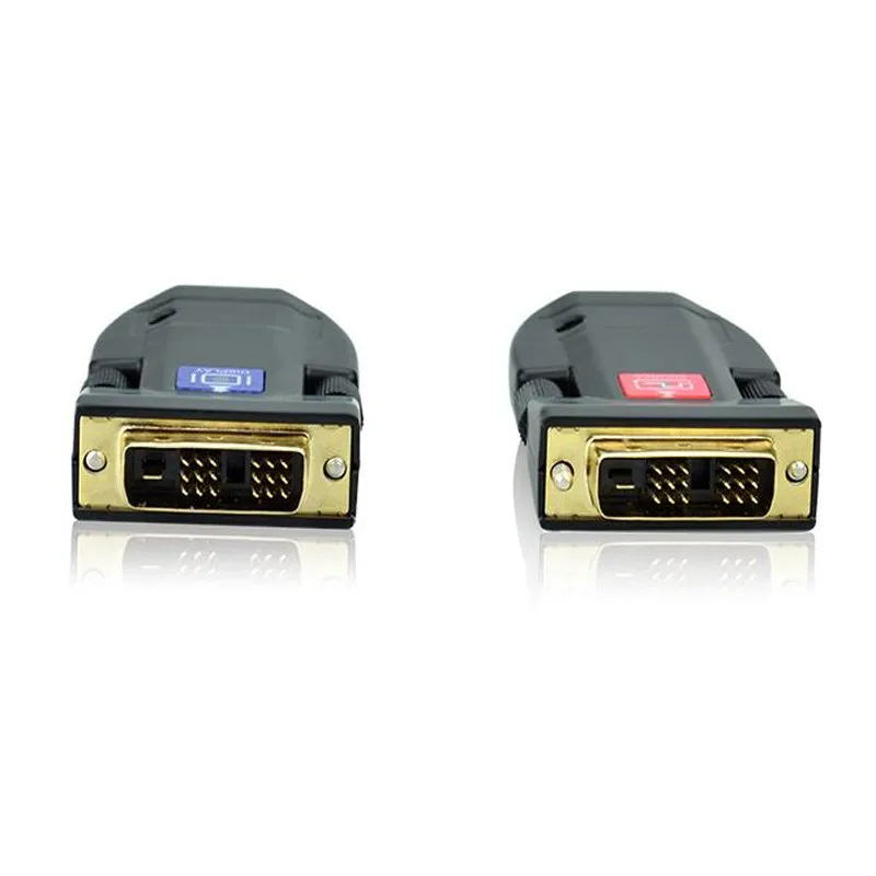 4K Профессиональный DVI-D удлинитель через один волоконно-оптический кабель до 300 м и до 3840x2160@ 30 Гц разрешение поддерживается