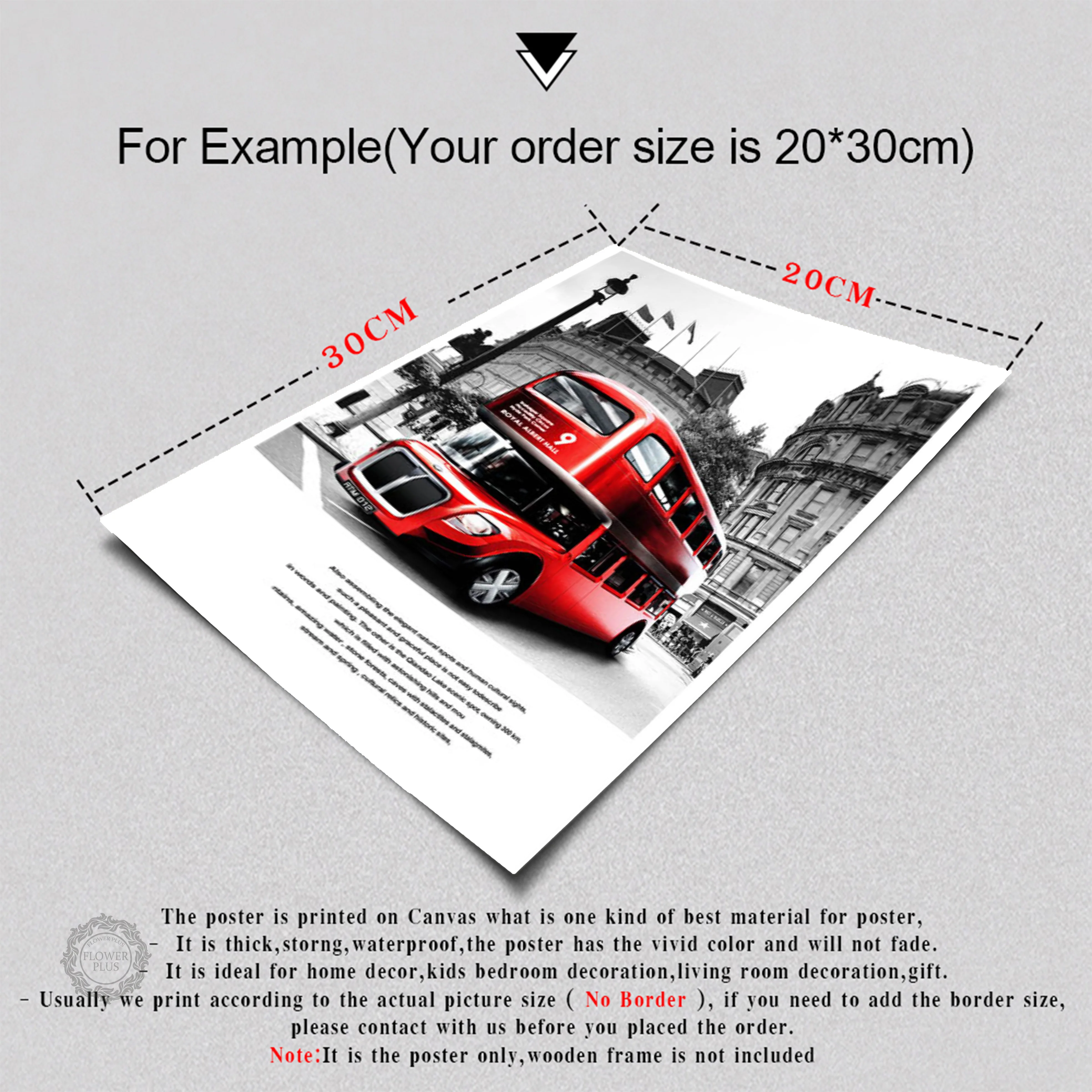 

Black And White Europe Type Street Scenery Hangs The Picture Red Bus Decoration Picture Sitting Room Wall Picture Dining Room