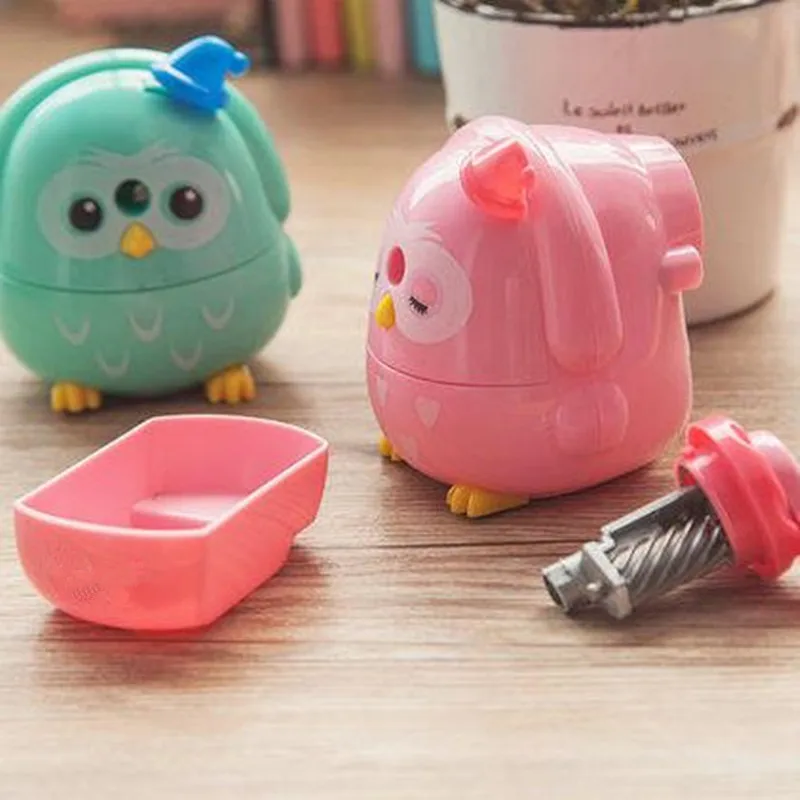 Coloffice 1 шт. мультяшная Сова Kawaii Горячая продажа машина ручная точилка для