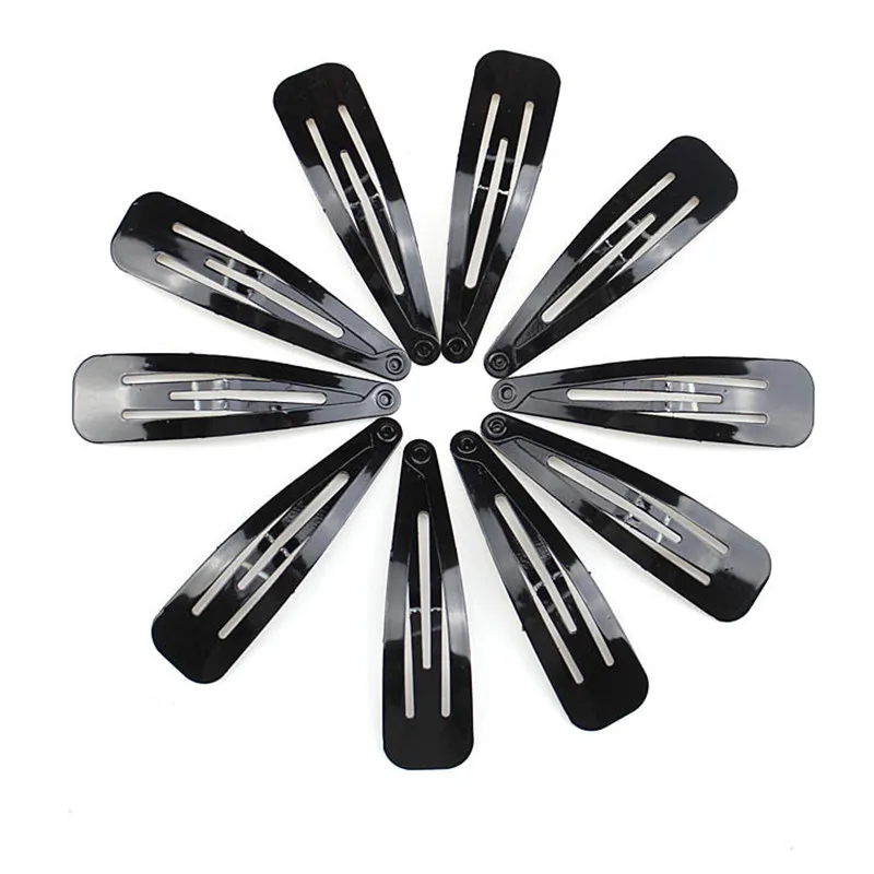 24 шт. черные заколки для волос металлические 5 см аксессуары укладки инструменты