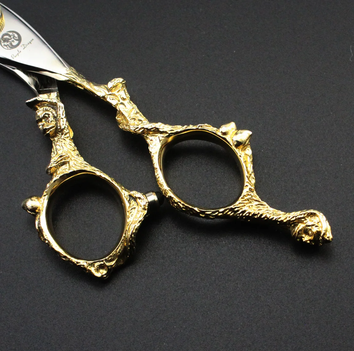 7 дюймовая позолоченная ручка с обезьянкой для стрижки домашних животных|dog cut|dog