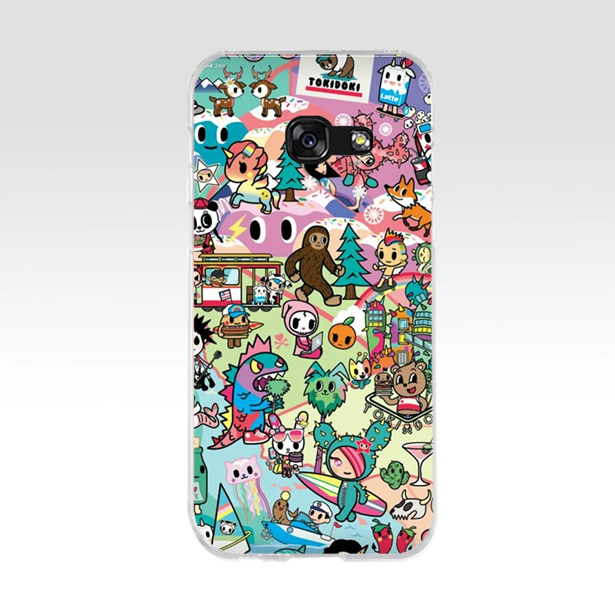 Японский Мягкий силиконовый чехол 185FG для телефона Tokidoki из ТПУ Samsung a3 2016 a5 2017 a6 plus a7