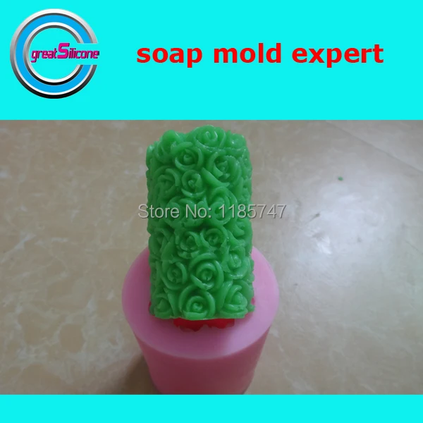 Отличная форма в виде розы столба свечи 3D формы для мыла украшение силиконовая