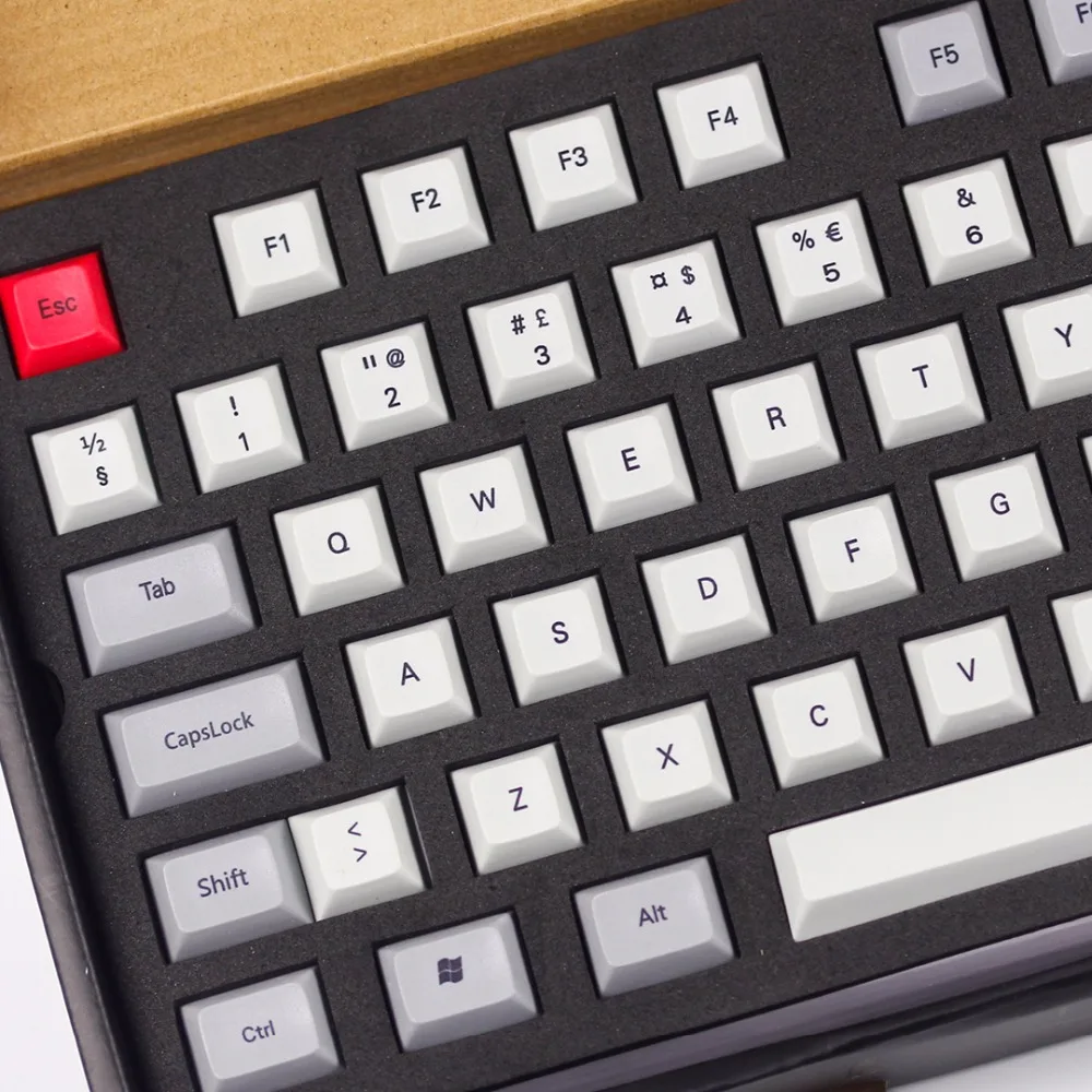 Kbdfans Новое поступление краситель подложки dsa pbt keycaps скандинавский макет iso