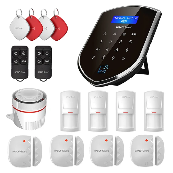 Kit 2 Волк-охранник WM 3g R 3g Wi-Fi Беспроводной домашняя система охранной сигнализации DIY Kit приложение Управление детектор движения Сенсор Комплектующие системы охранной сигнализации(Системы - Цвет: Kit 2