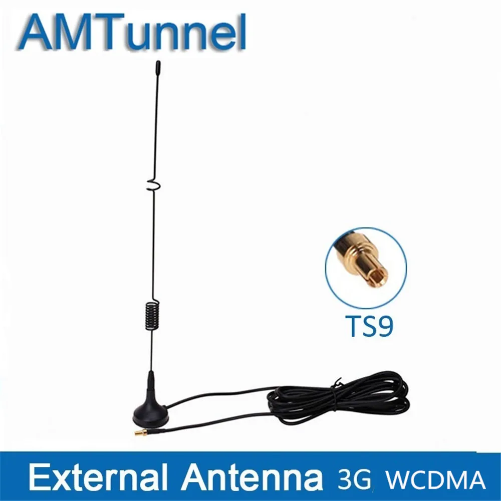 TS9 male connector 3g антенна 7dBi модем внешняя антенна 1920-2170 МГц SMA CRC9 TS9 Разъем с 3 м кабелем для huawei zte маршрутизатор USB ключ - Цвет: TS9 male connector