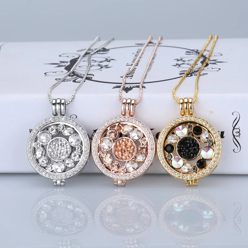 Подвеска женская из нержавеющей стали под розовое золото 33 мм|jewelry gift boxes