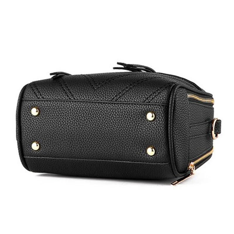 Tmyoy Женский Сумка для Для женщин кожа Сумки с двойной застежкой-молнией модные