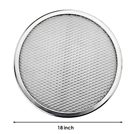 18 inch 6-22 дюймов последняя алюминиевая плоская сетка для пиццы круглый противень для выпечки металлическая сетка для выпечки Кухонные инструменты жаропрочная посуда для пиццы кухонная посуда - Цвет: 18 inch