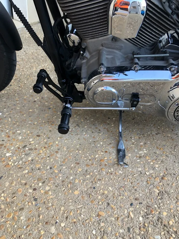 BIKINGBOY CNC Заготовка алюминиевые передние управление подножки для LOW RIDER FXDL 00 16 STREET BOB