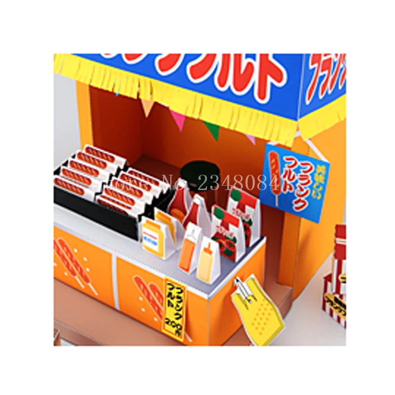 Japanese 3D Paper Model Buildings Residential stall Craft Cube DIY Manual Puzzle Handmade Papercraft Toys for Children | Игрушки и хобби