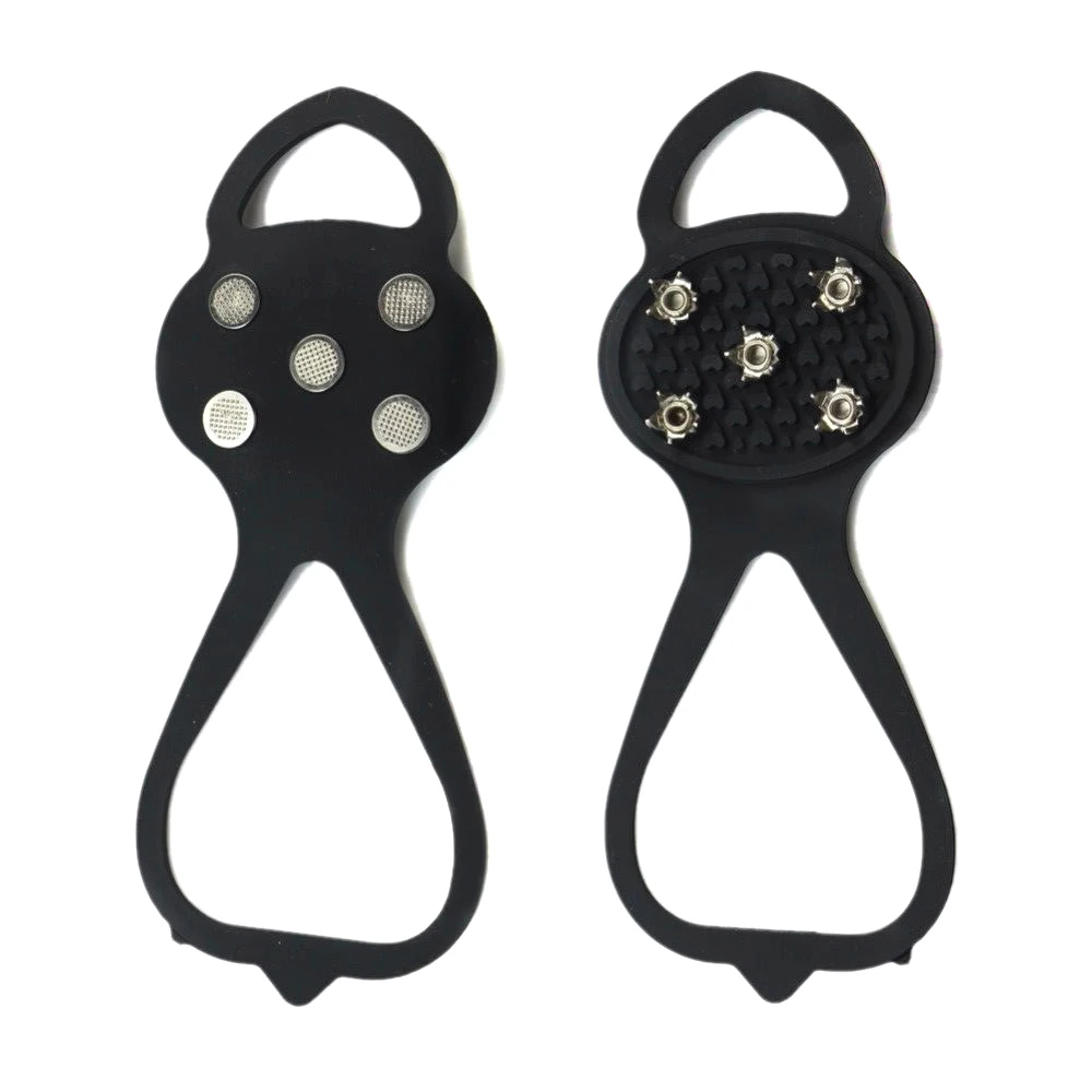 

1 Pair Outdoor Ice Snow Non-Slip Silicone Shoe Grip Cleats for Climbing Hiking &T8
