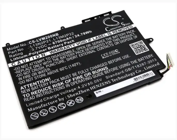Cameron sino 6700 мА/ч, батарея для LENOVO Miix2 10 для детей возрастом от 3 до 10 3-1030 1ICP4/83/103-2 C2-X1-d21 L13M2P22 L13N2P21