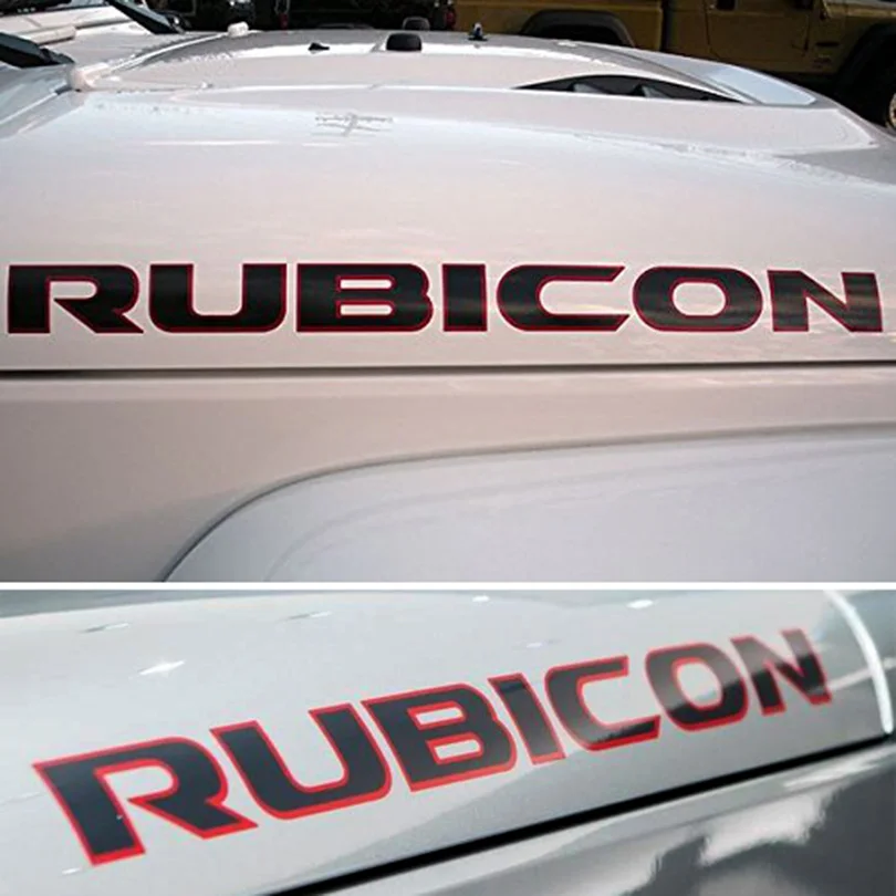 2 шт. JDM наклейка спортивные двигателя капот крыло сбоку и quotRubicon персонажей из