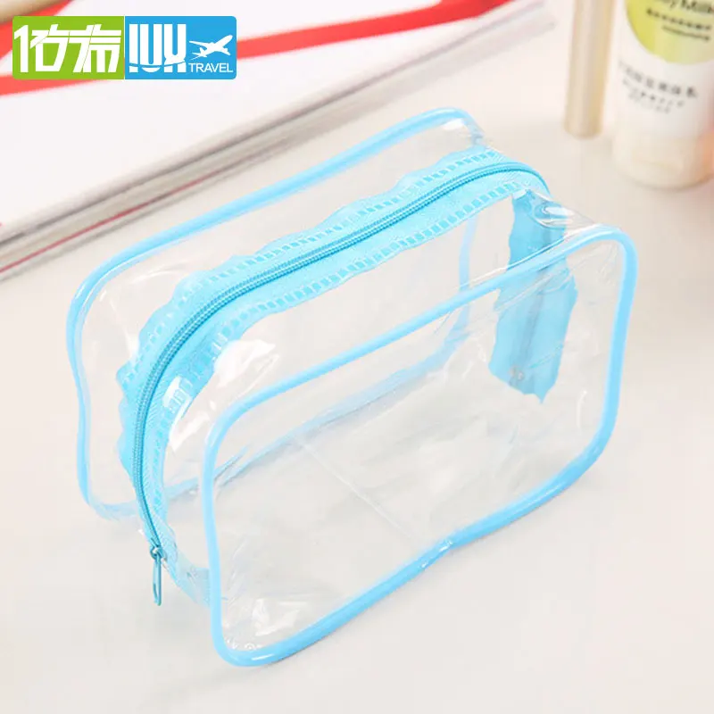 IUX Travel PVC Cosmetic Bags Women Transparent Clear Zipper Makeup Organizer Bath Wash Make Up Tote Handbags Case | Багаж и сумки