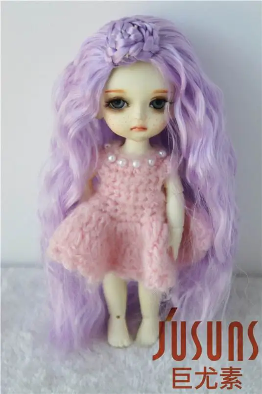 5-6inch BlueSM112 JD097 1/12 1/8 красочные модные куклы парик красивый балетный кукольный парик для куклы Размер 3-4 дюймов 5-6 дюймов BJD аксессуары для кукол - Цвет: 5-6inch BlueSM112