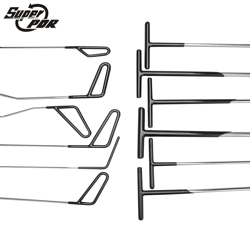 PDR Крюк комплект paintless дент ремонт градом удаления набор инструментов|pdr rods|paintless