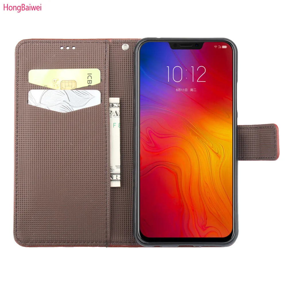 Чехол для lenovo Z5 чехол из искусственной кожи Бизнес серии с откидной крышкой и